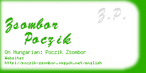 zsombor poczik business card